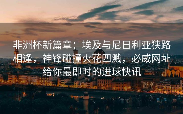 非洲杯新篇章：埃及与尼日利亚狭路相逢，神锋碰撞火花四溅，必威网址给你最即时的进球快讯
