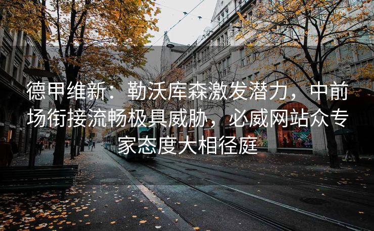 德甲维新：勒沃库森激发潜力，中前场衔接流畅极具威胁，必威网站众专家态度大相径庭  第2张